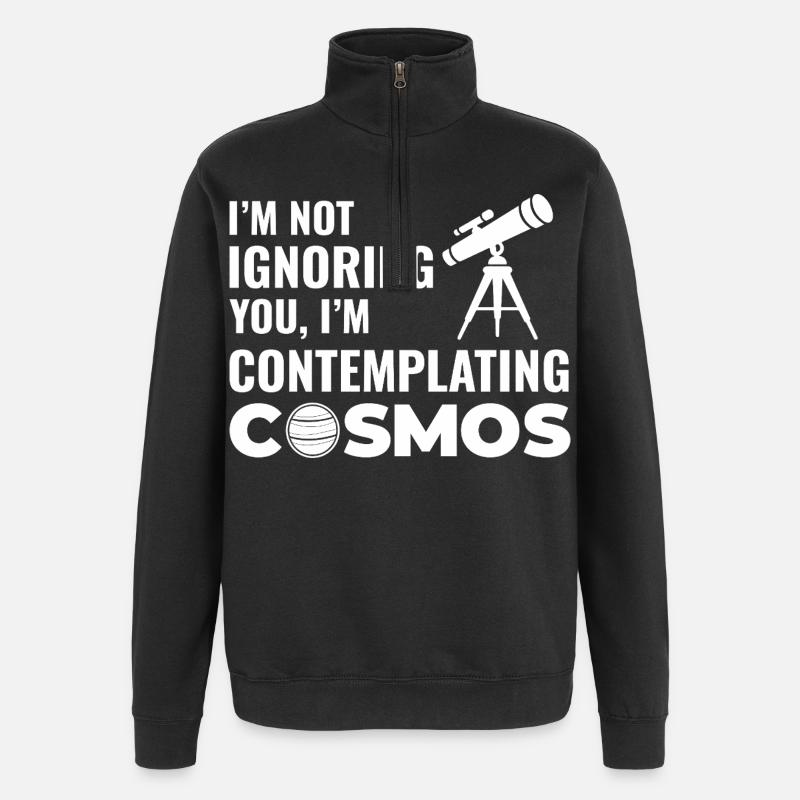 Astronomie Conception du système solaire - Sweat à zip 1/4 - noir