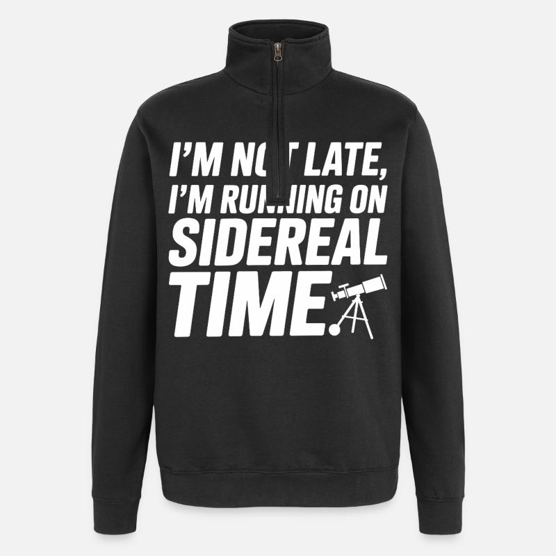Celestial Map Constellation Guide - Quarter-Zip Sweatshirt - black
