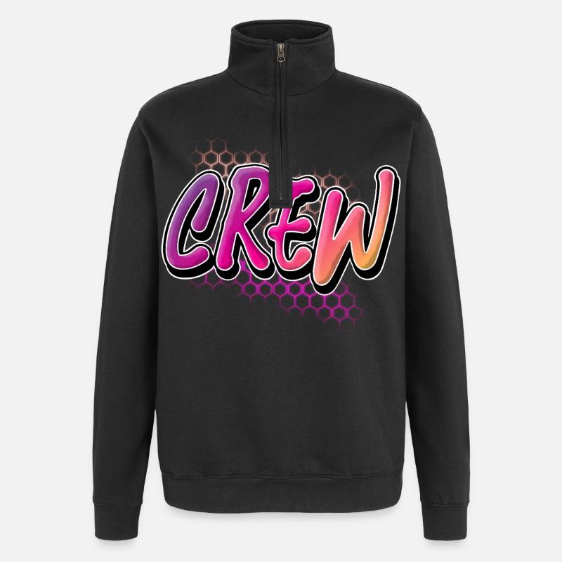 équipage - Sweat à zip 1/4 - noir