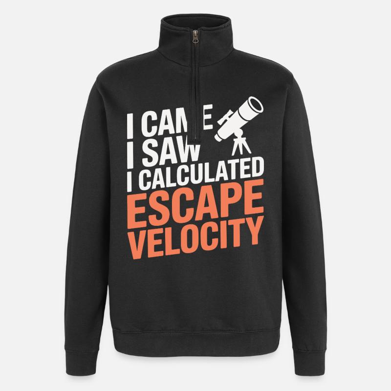  Solar System Space Art  - Quarter-Zip Sweatshirt - black