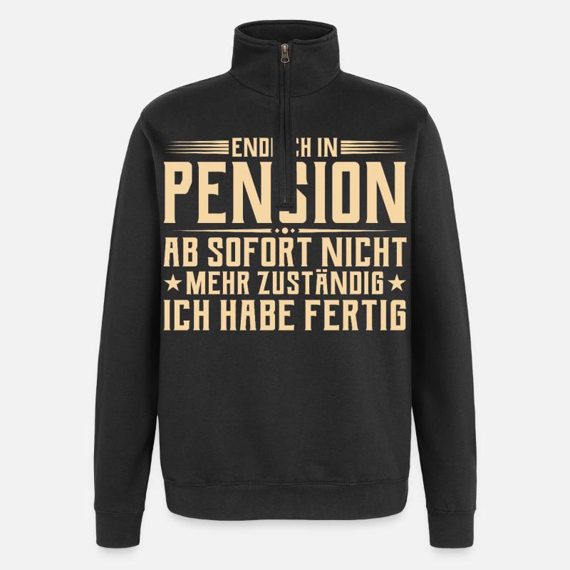 Pension Plus responsable - Retraité - Sweat à zip 1/4 - noir