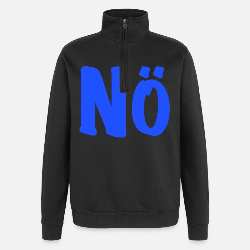 Nope - Against - anti - zero interest - Quarter-Zip Sweatshirt - black