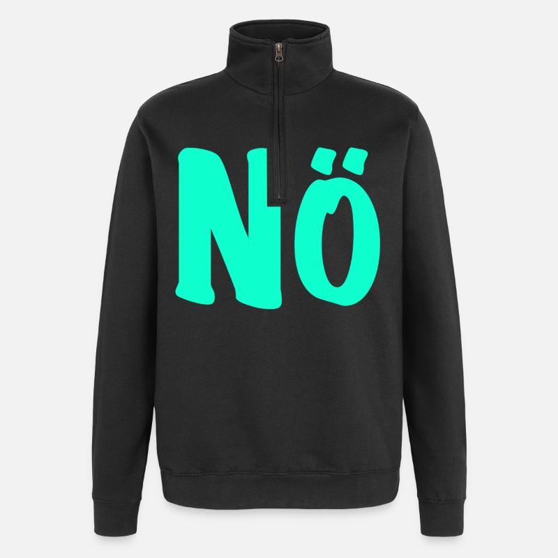 Basse-Autriche - pas de désir - contre - contre - Sweat à zip 1/4 - noir
