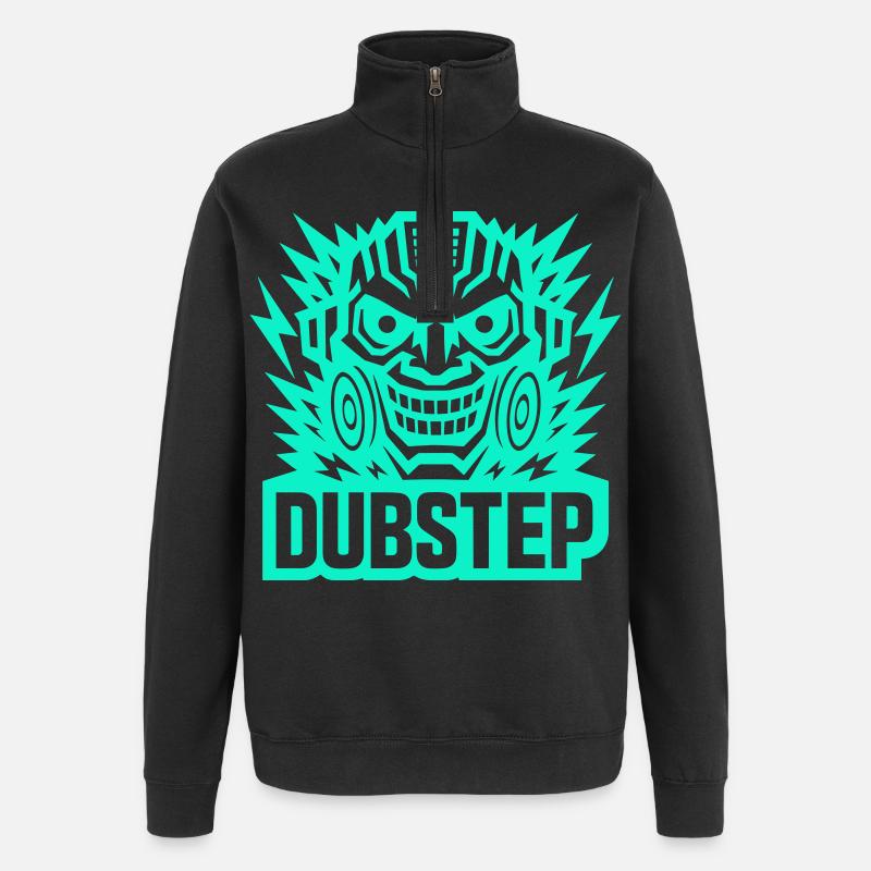 Le pouvoir du dubstep - Sweat à zip 1/4 - noir