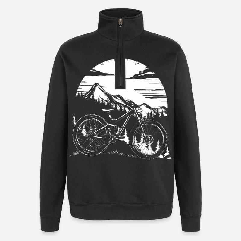 VTT - Sweat à zip 1/4 - noir