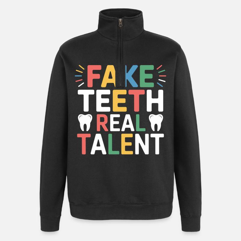 Technicien de pont dentaire Art - Sweat à zip 1/4 - noir