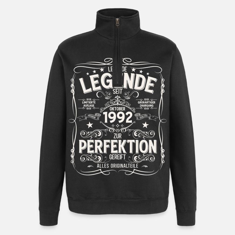 33e anniversaire Original octobre 1992 - Sweat à zip 1/4 - noir