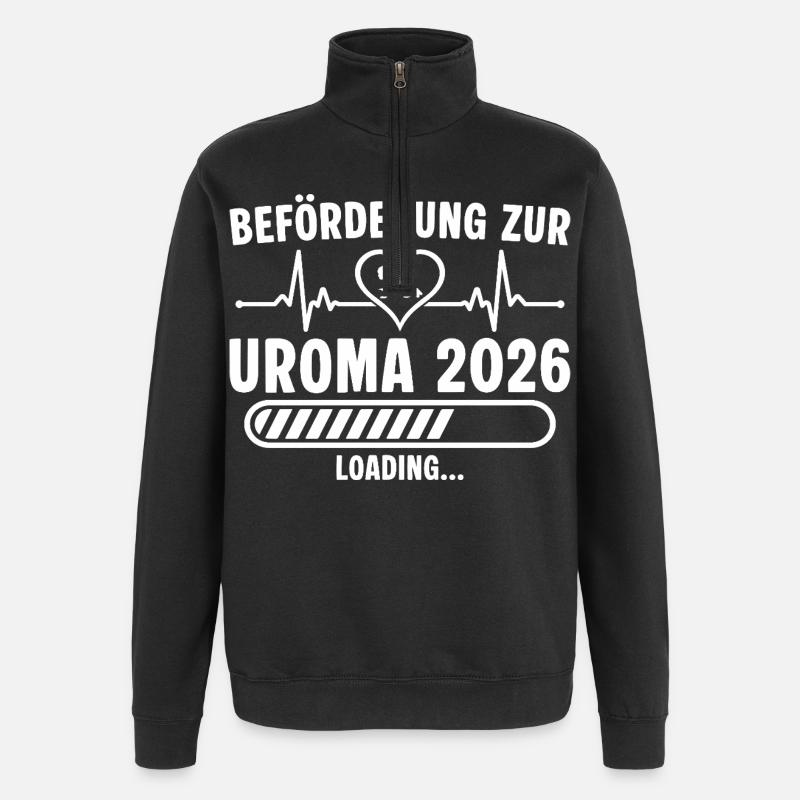 Promotion au poste d’arrière-grand-mère 2026 invitations - Sweat à zip 1/4 - noir