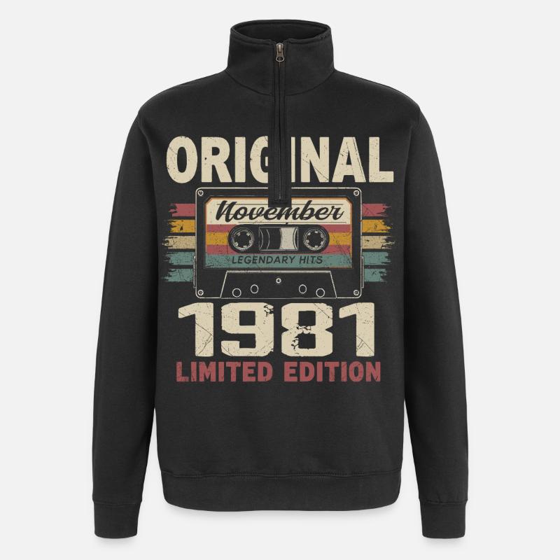 November 1981 Gift November 1981 - Quarter-Zip Sweatshirt - black