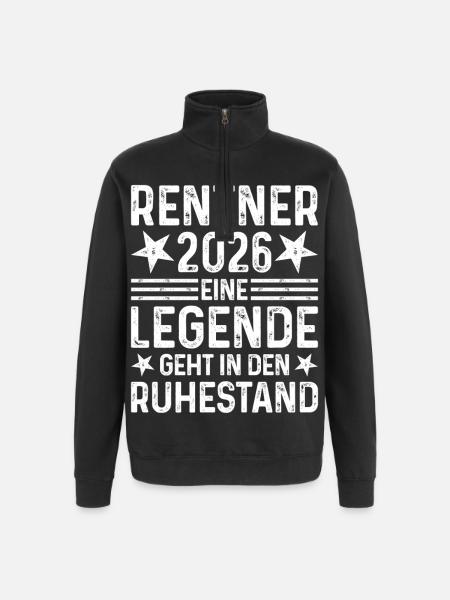 Pensioners 2026 A legend retires - Quarter-Zip Sweatshirt - black