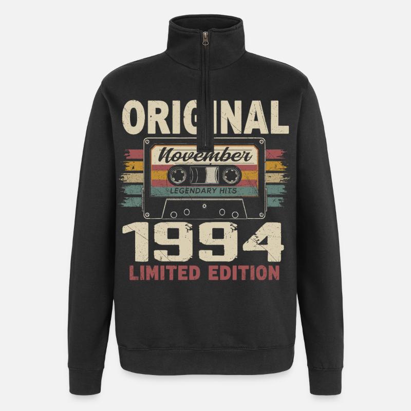 November 1994 Geschenk November 1994 - Quarter-Zip-Sweatshirt - Schwarz