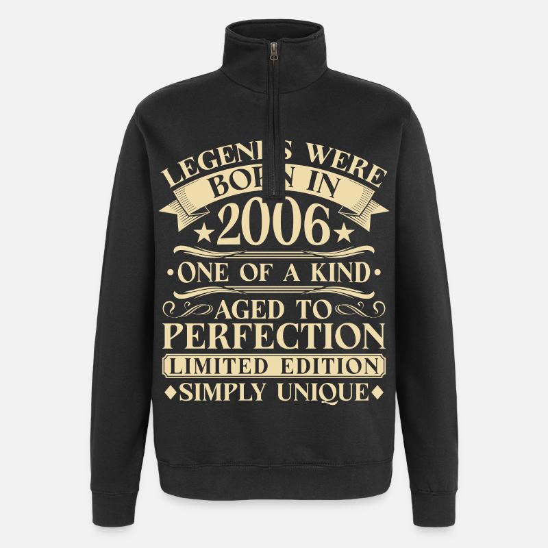 20ème Anniversaire Millésime 2006 - Sweat à zip 1/4 - noir