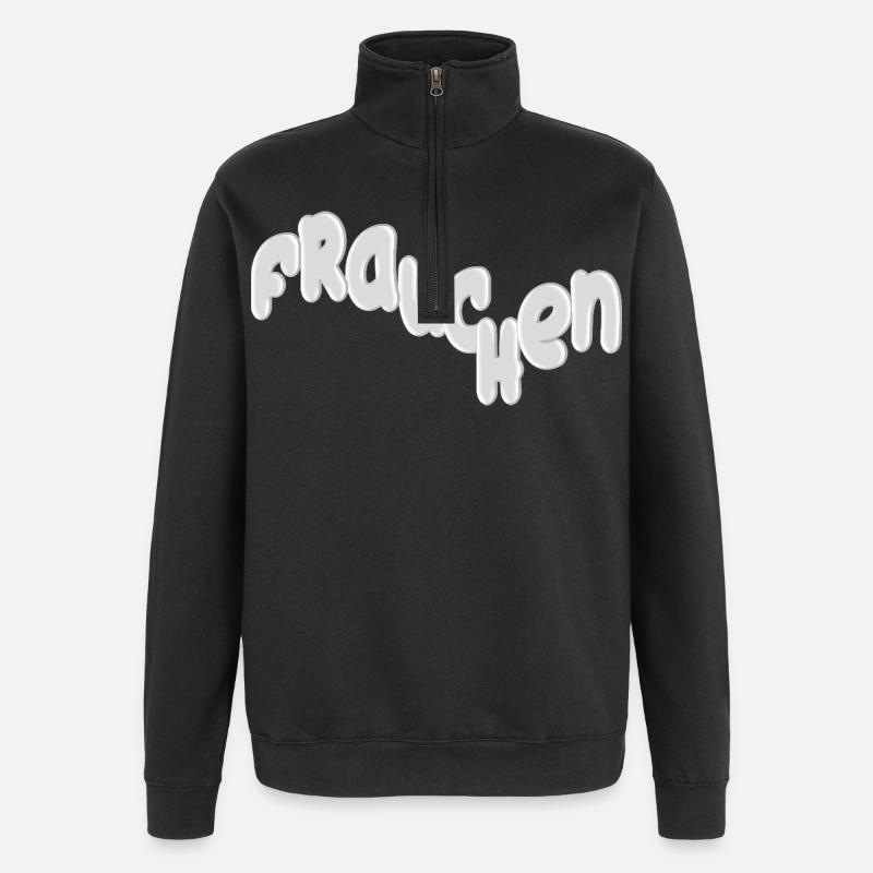 Conception de police Curvy Misstress Silver - Sweat à zip 1/4 - noir