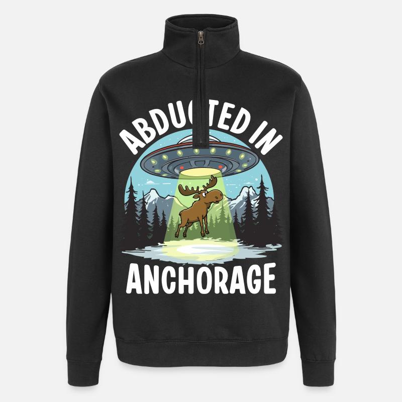 Kidnappé à Anchorage - Sweat à zip 1/4 - noir