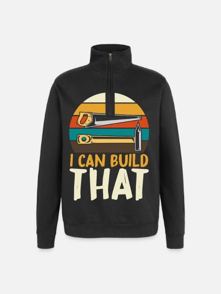 I can build this DIY - Quarter-Zip Sweatshirt - black
