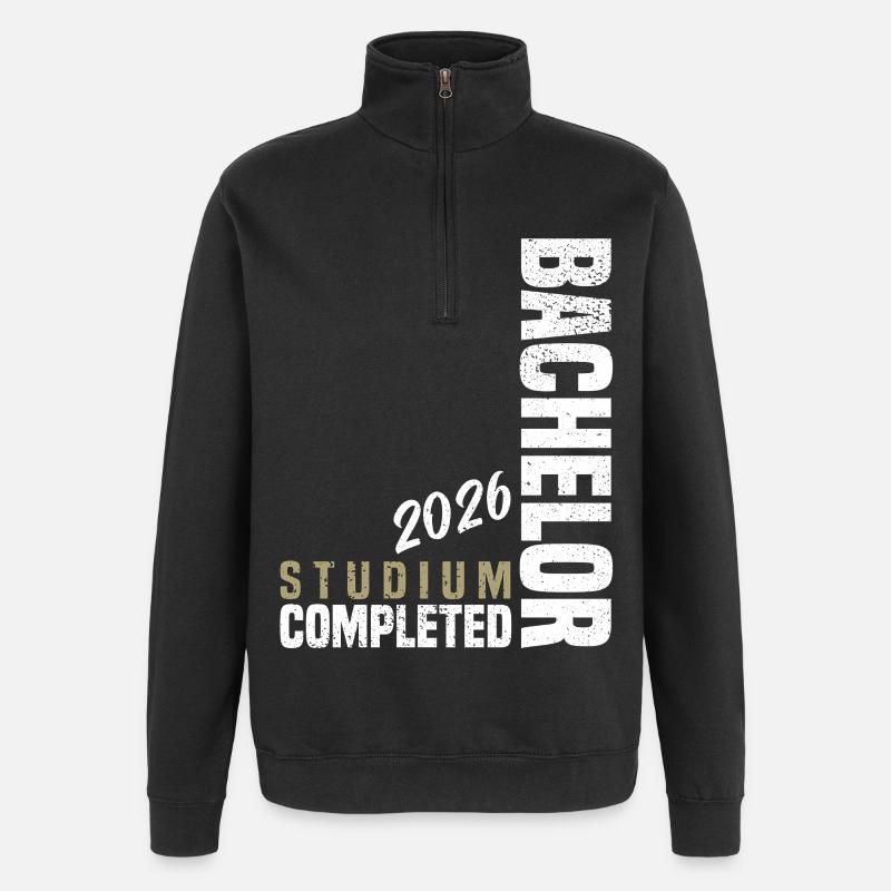 Bachelor Abschluss 2026 - Quarter-Zip-Sweatshirt - Schwarz