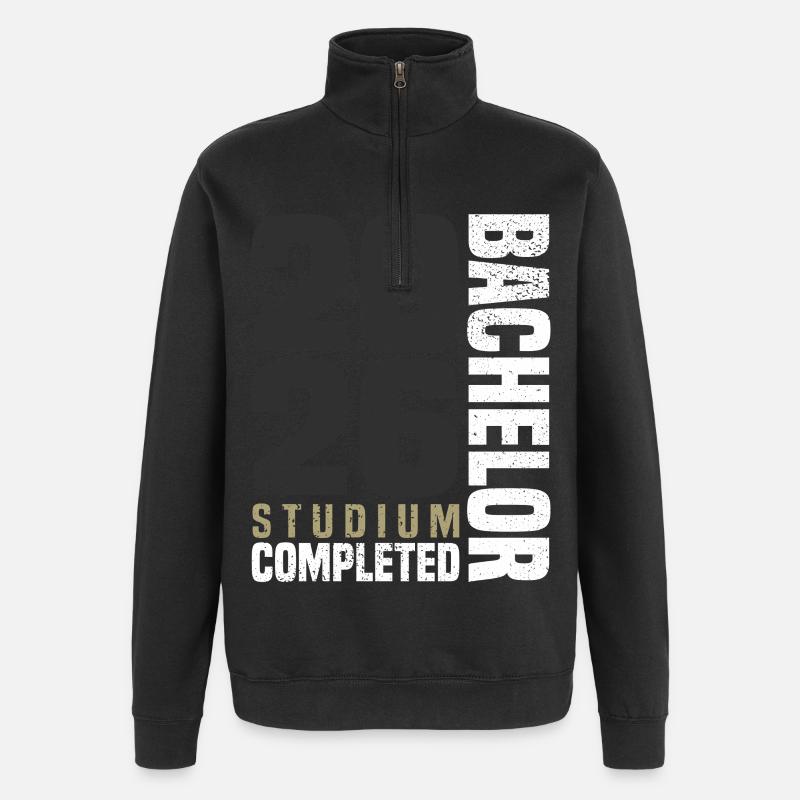 Bachelor Studium 2026 - Quarter-Zip-Sweatshirt - Schwarz