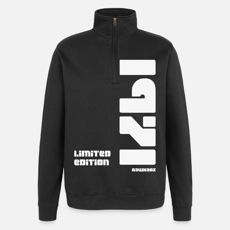 Edition limitée 1971 - Sweat à zip 1/4 - noir