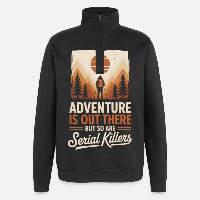 Sentier d’aventure Sunset Walker - Sweat à zip 1/4 - noir