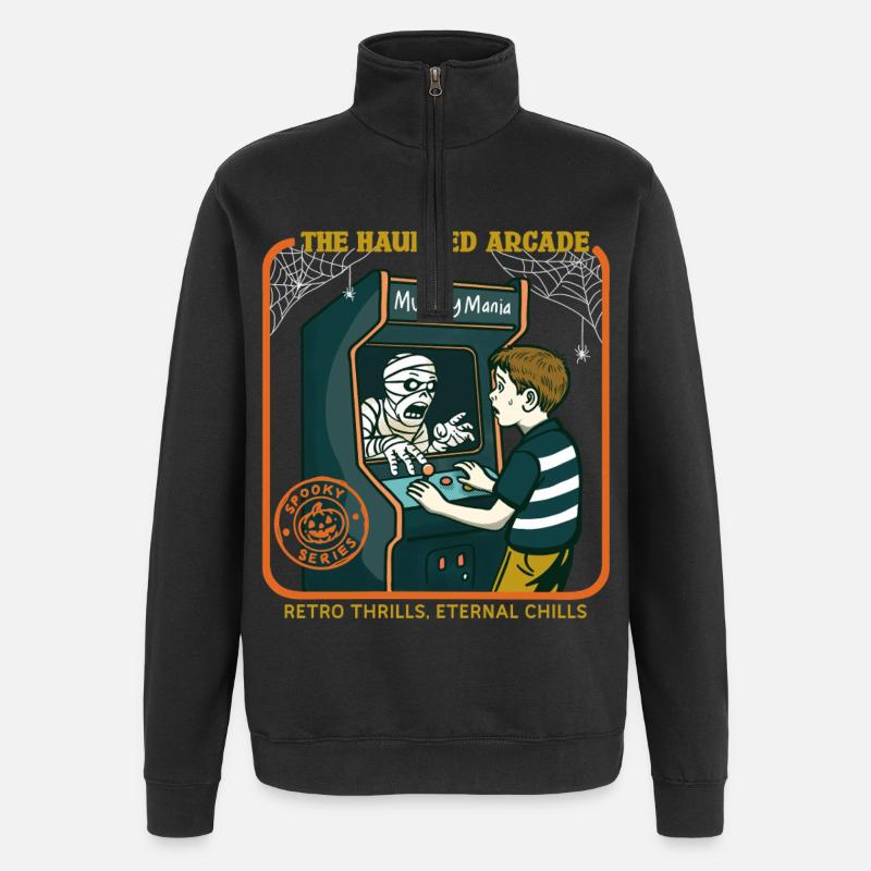 L’arcade hantée - Sweat à zip 1/4 - noir