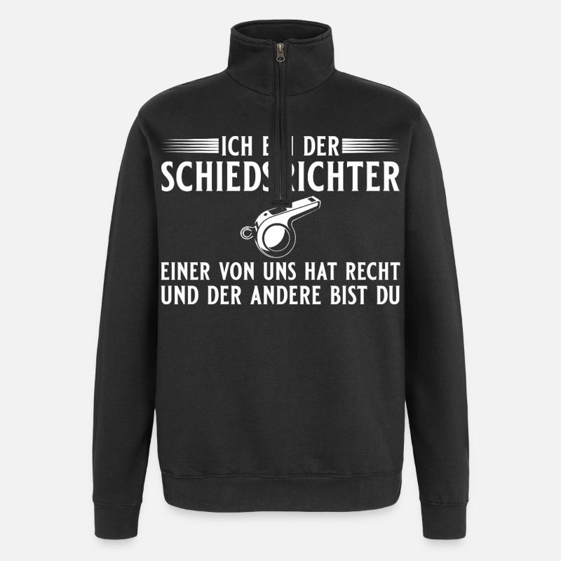 Arbitre : On a raison - arbitre - Sweat à zip 1/4 - noir