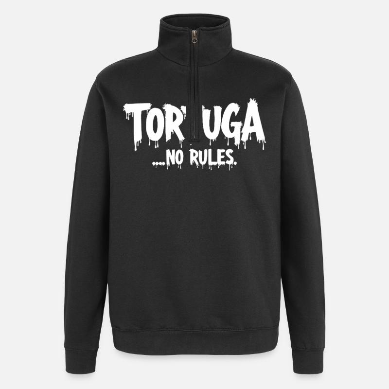 Tortuga – No Rules - Quarter-Zip Sweatshirt - black