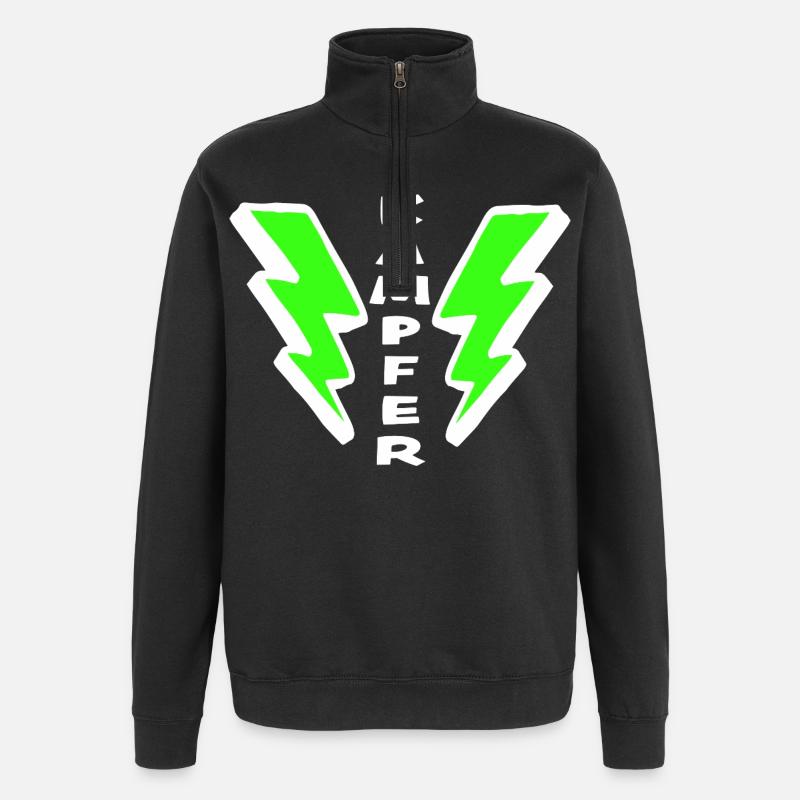 KÄMPFER - Quarter-Zip-Sweatshirt - Schwarz