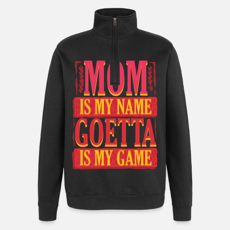 Goetta Wurst Mutter - Quarter-Zip-Sweatshirt - Schwarz