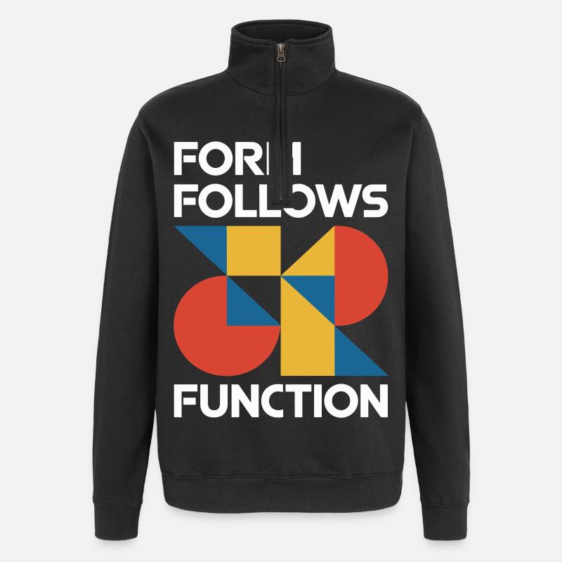 Bauhaus Architecture Architecte - Sweat à zip 1/4 - noir