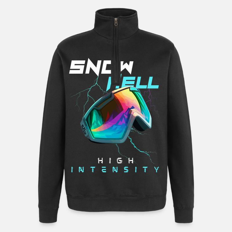 Enfer de neige - Haute intensité - Sweat à zip 1/4 - noir