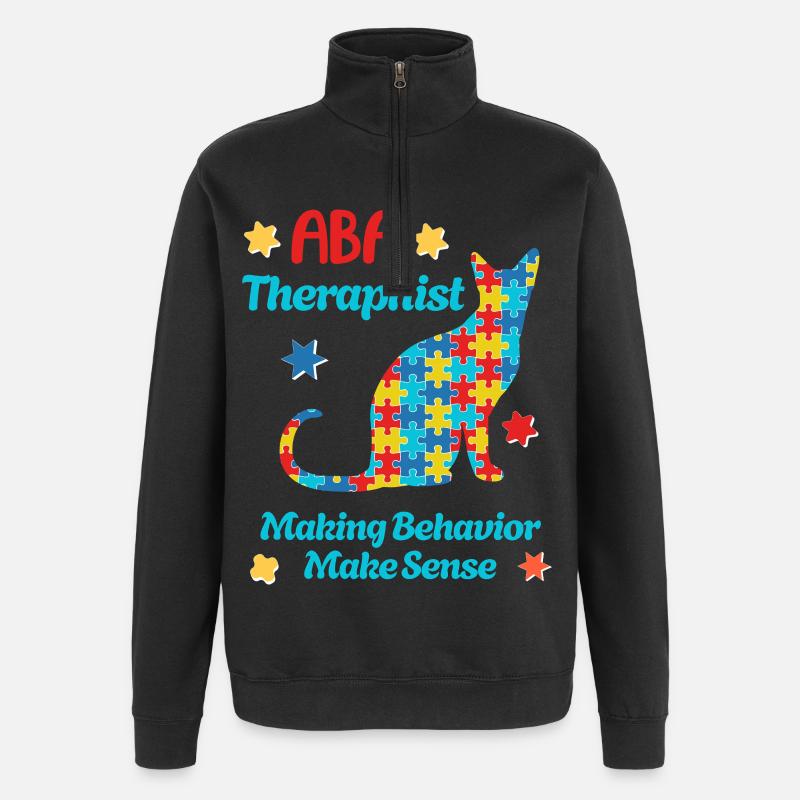 L’équipe de l’autisme : Forts ensemble - Sweat à zip 1/4 - noir