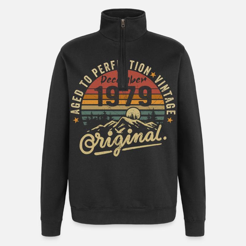 Legenden wurden im Dezember 1979 - Quarter-Zip-Sweatshirt - Schwarz