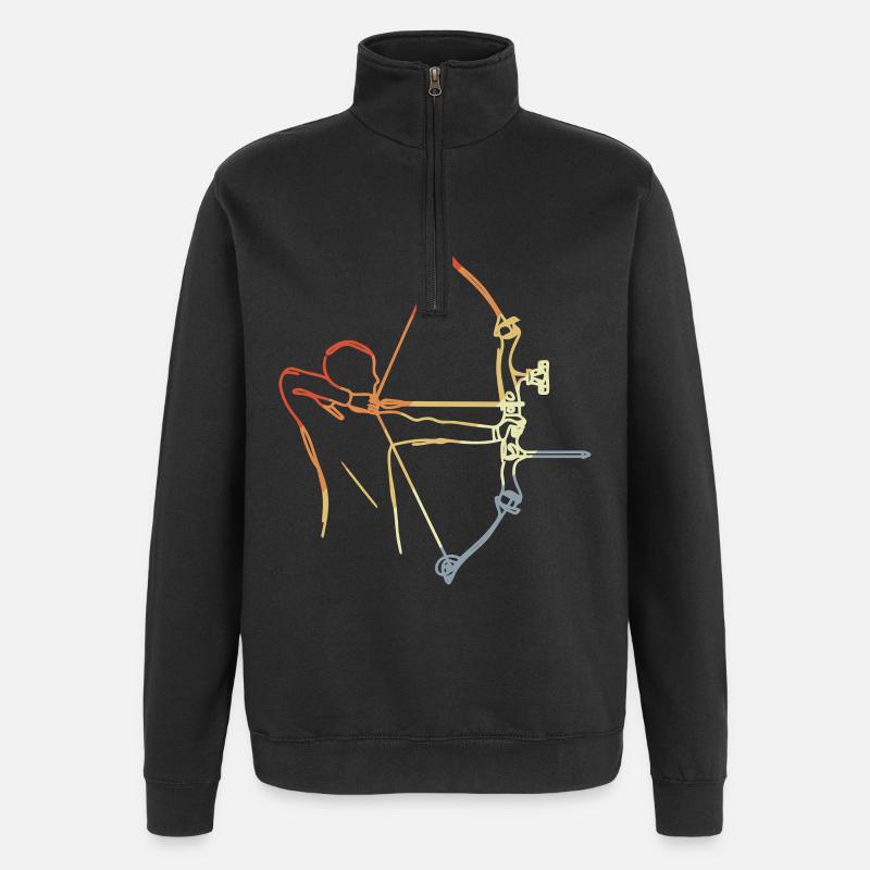Toxophilite - Sweat à zip 1/4 - noir