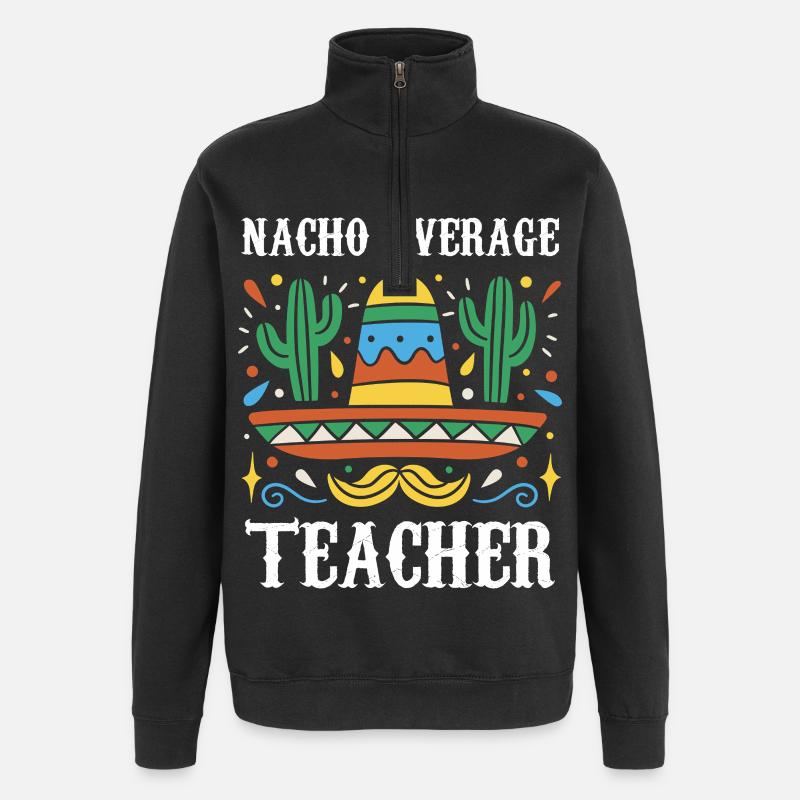 Nacho Enseignant moyen - Sweat à zip 1/4 - noir