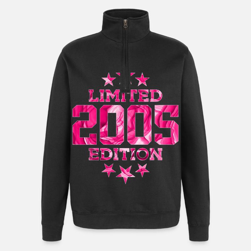ÉDITION LIMITÉE 21E ANNIVERSAIRE 2005 - Sweat à zip 1/4 - noir