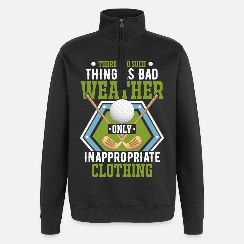 golfe - Sweat à zip 1/4 - noir