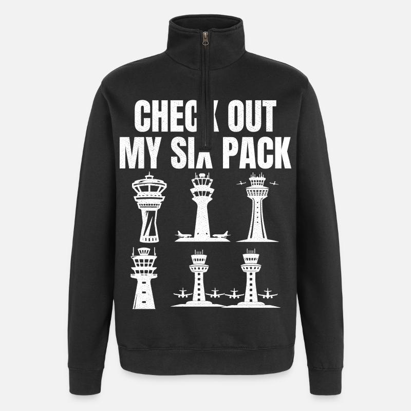 Découvrez mon pack de six - Sweat à zip 1/4 - noir