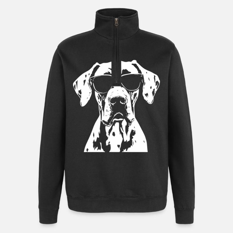 Great Dane Great Dane Sunglasses - Quarter-Zip Sweatshirt - black