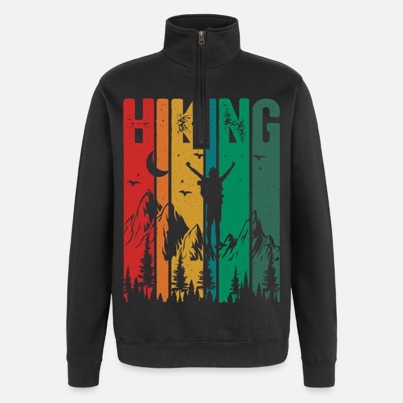 Errer - Sweat à zip 1/4 - noir