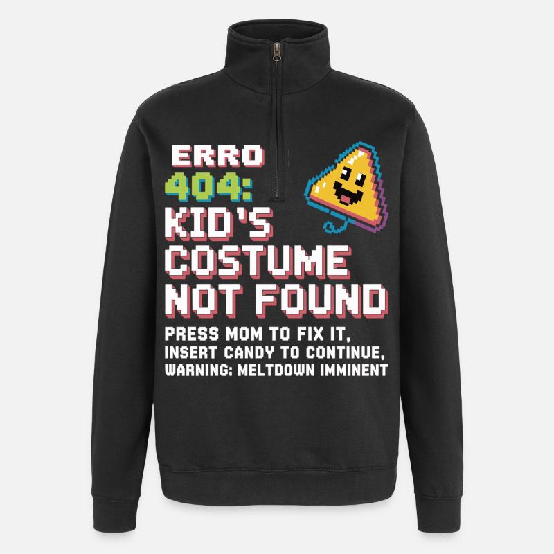 Erreur 404 Costume d’enfant introuvable - Sweat à zip 1/4 - noir