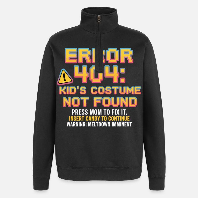 Erreur 404 Costume d’enfant introuvable - Sweat à zip 1/4 - noir