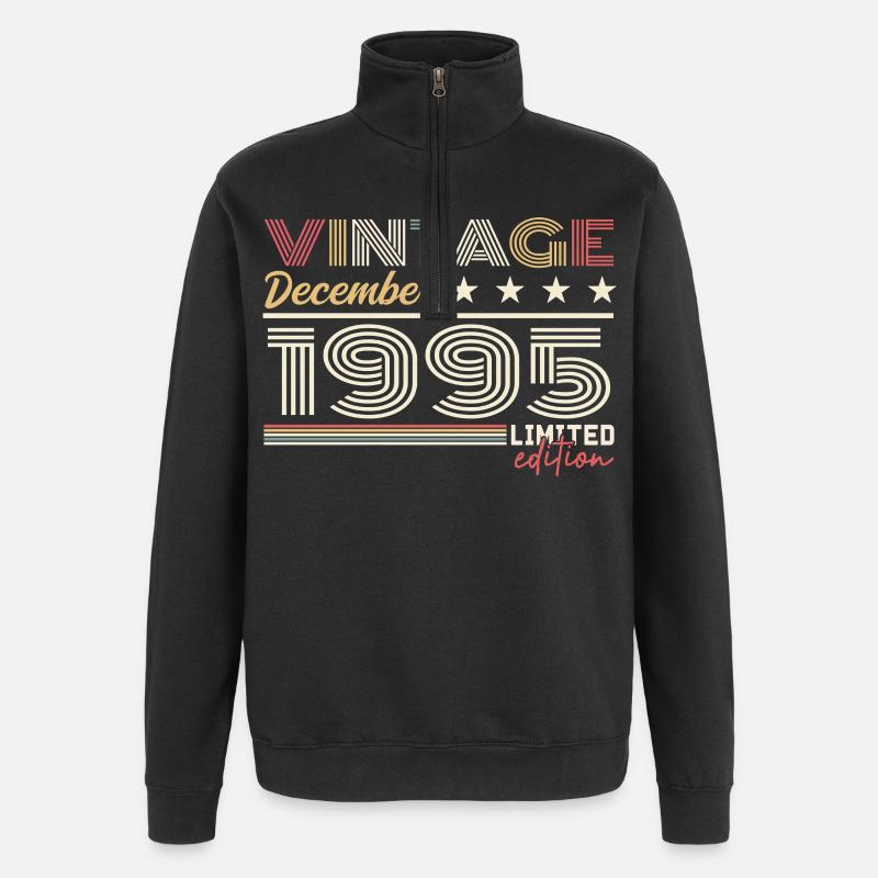 December 1995 Gift - Quarter-Zip Sweatshirt - black