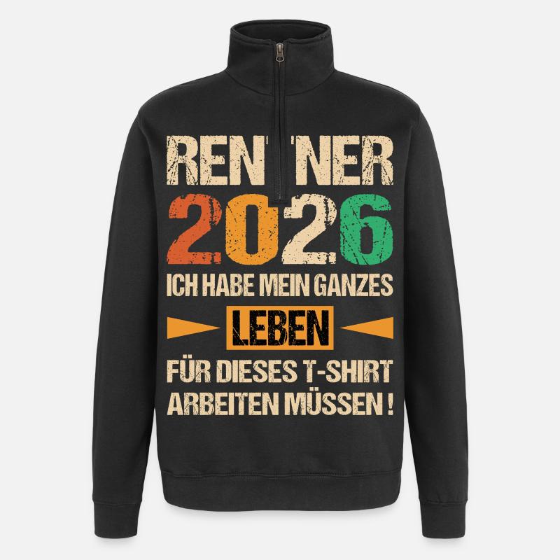 Retraités 2026 - Sweat à zip 1/4 - noir