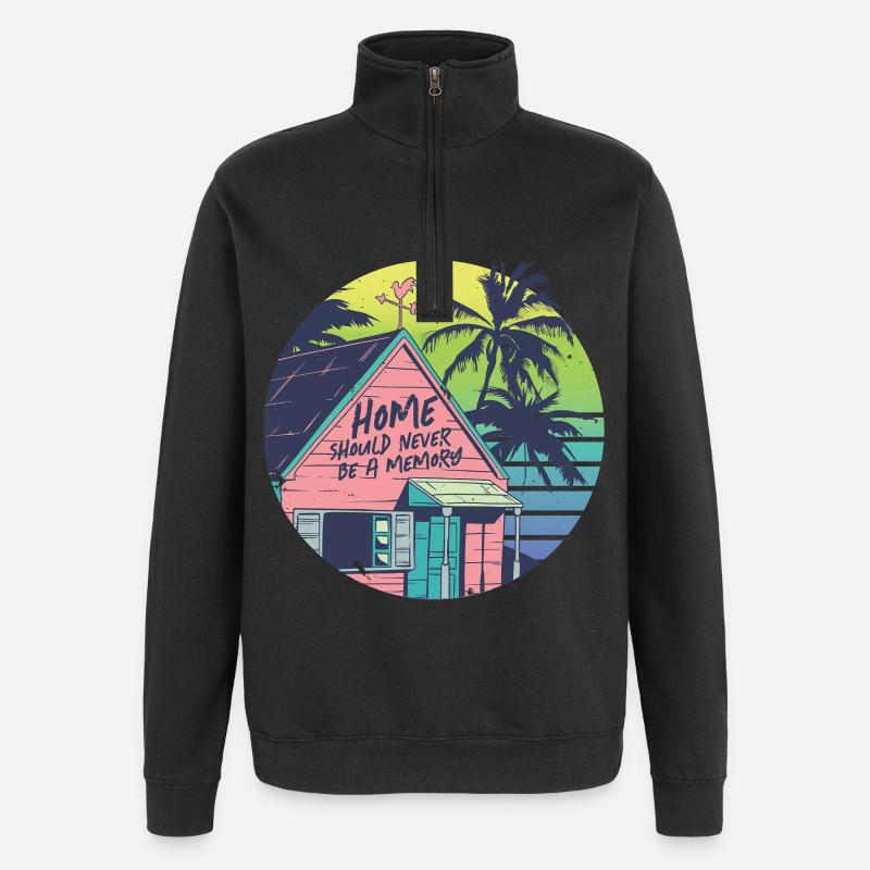 Humanity Equality - Quarter-Zip Sweatshirt - black