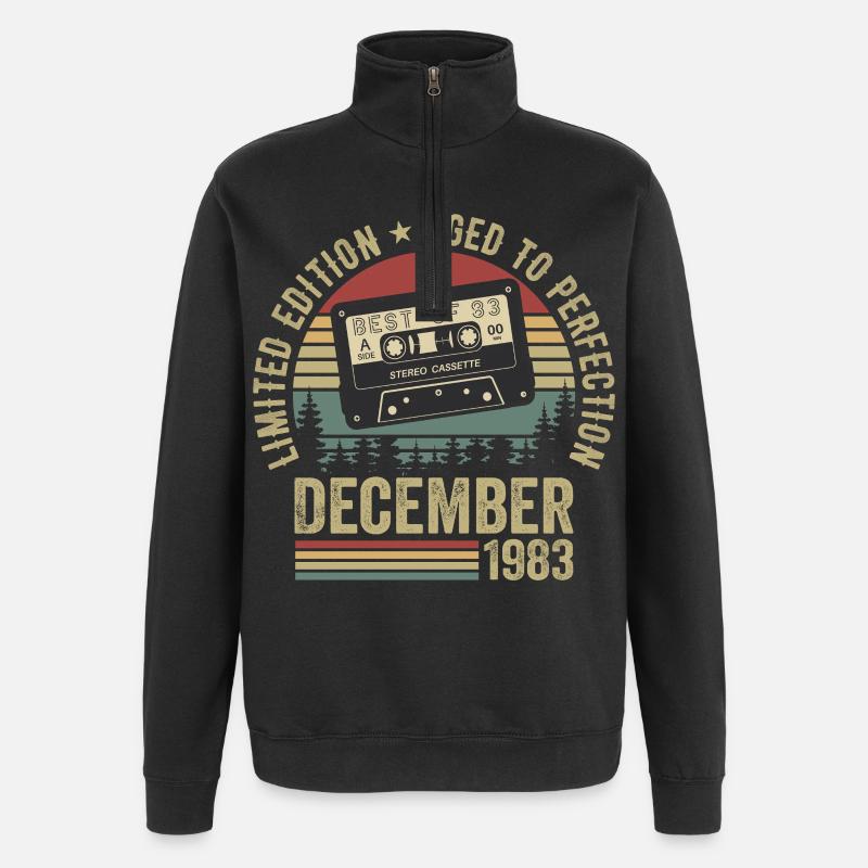 Décembre 1983 - Anniversaire Décembre 1983 - Sweat à zip 1/4 - noir