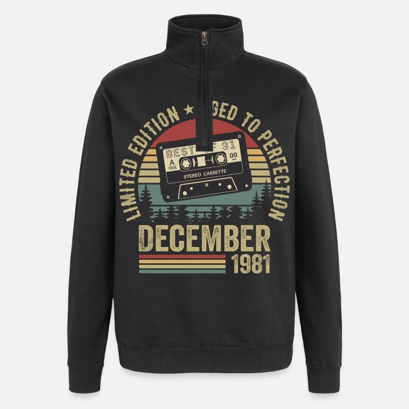 Décembre 1981 - Anniversaire Décembre 1981 - Sweat à zip 1/4 - noir
