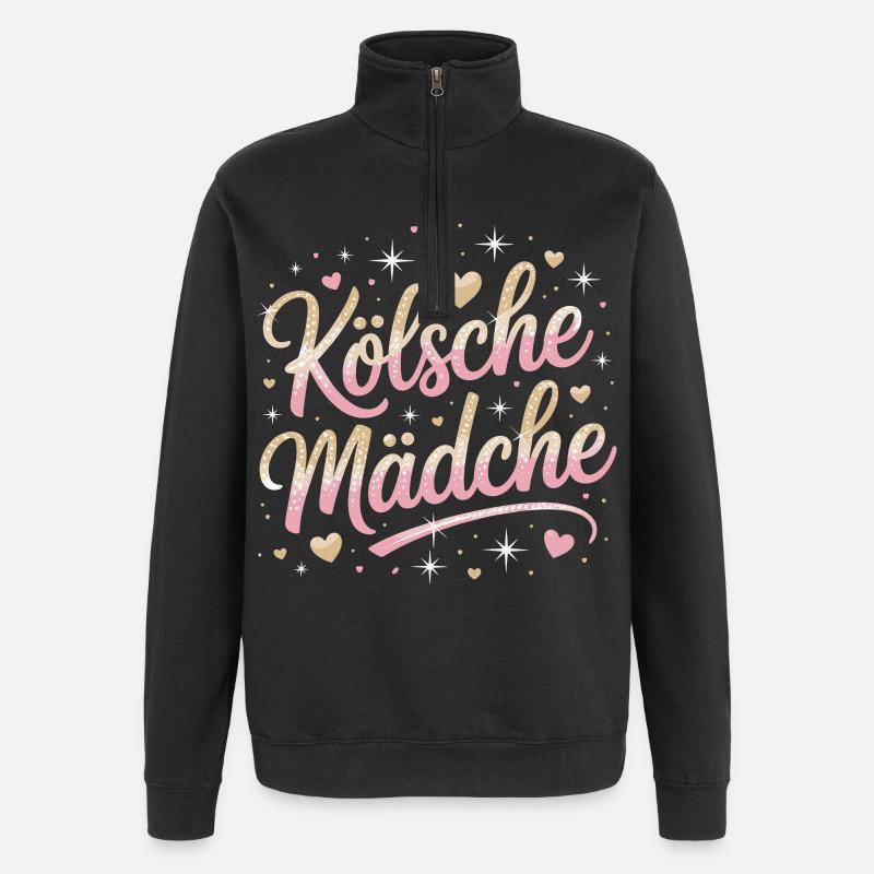 Cologne Filles Carnaval Cologne Filles - Sweat à zip 1/4 - noir
