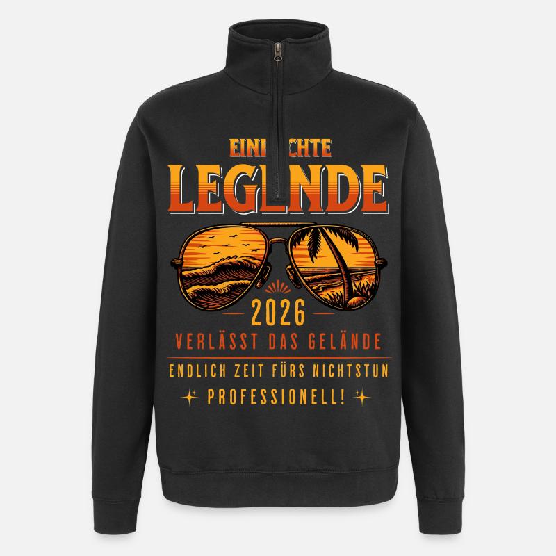 Rente 2026 Legende verlässt das Gelände - Quarter-Zip-Sweatshirt - Schwarz