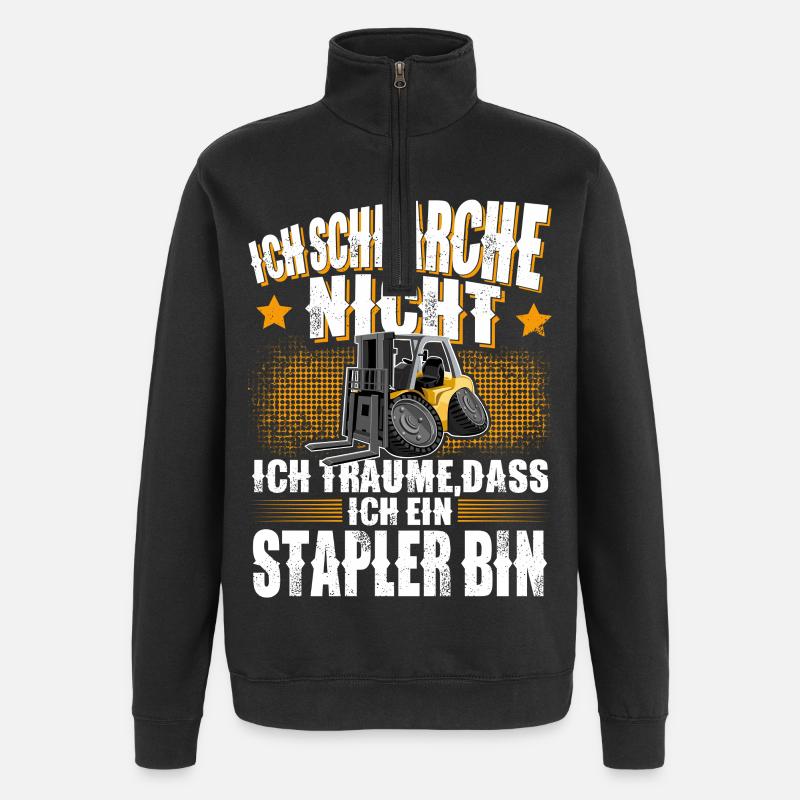 Gerbeur pour chariot élévateur - Sweat à zip 1/4 - noir