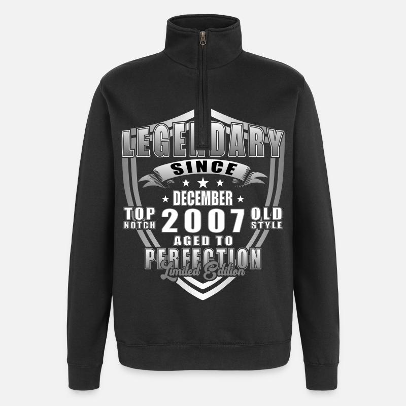 Dezember 2007 Jubiläum 2007 Legenden Dezember - Quarter-Zip-Sweatshirt - Schwarz